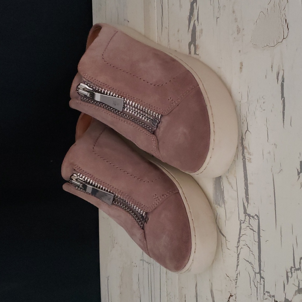 Frye 'Lena' Zip Mule Sneaker in Dusty Rose - Women's size 9 M - Picture 2 of 11